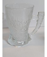 Vtg McDonalds RocDonalds Flintstones 1993 Mammoth 3D Embossed Mugs Set Of 2 - $338.70 MXN