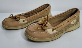 Sperry Top Sider Womens Angelfish Linen-Gold Glitter Shoes Size 6.5M 9101759 - £23.97 GBP