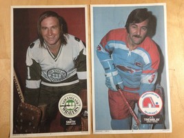 Lot of 16 vintage OPC posters of various WHA players 1973-74 - £35.02 GBP