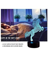 3D Unicorn Lamp 3 Pattern 7 Colors Changing Decor Lamp - $10.00