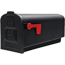 Gibraltar Mailboxes Parsons Medium Capacity Rust-Proof Plastic Black, Po... - $31.74