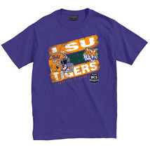 Lsu Tigers =Free=Shipping= 2007 Bcs Football Champions Bowl Shirt Mens New Large - £14.61 GBP