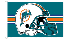 Miami Dolphins Free Shipping Nfl Football Helmet Flag Big 3 X 5 New - £22.94 GBP
