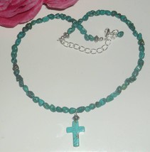 Keeping The Faith Turquoise Necklace .SOLD - £10.26 GBP