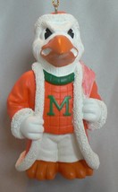 Miami Hurricanes Mascot Football Basketball Ncaa Christmas Ornament New  - $14.65