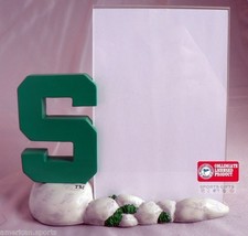 MICHIGAN STATE SPARTANS FOOTBALL BASKETBALL SPORTS LOGO PICTURE FRAME W.... - £13.77 GBP