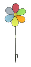 Scratch &amp; Dent Colorful Flower LED Lighted Wind Spinner - £13.69 GBP