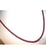 AMAZING 18 " WORTH $500 RUBY NECKLACE VINTAGE JEWELRY - $49.99