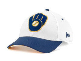Milwaukee Brewers Free Shipping Baseball Hat Cap New Era Mens New Fitted M/L - £15.49 GBP