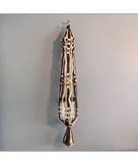 Medium 38&quot; Handmade Macrame Brown Beige Boho 1 Plant Hanger Wood Beads V... - £19.71 GBP