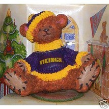 Minnesota Vikings Football Russ Bear Ornament Christmas - £12.49 GBP