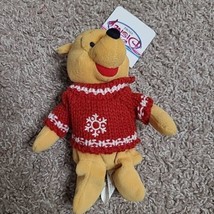 Disney Store Winnie the Pooh Snowflake Sweater Beanbag Beanie NWT NOS  - $3.00