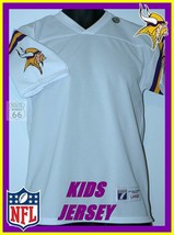 Minnesota Vikings Kids Boys Nfl &quot;Forever&quot;Jersey White L - £12.65 GBP