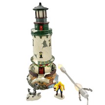 Santa&#39;s Workbench Collection Towne Series Lighthouse 11 x 5 Porcelain Keeper - £29.48 GBP