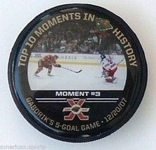 Minnesota Wild Hockey Top Ten Moments Of The Decade #3 Puck 1/3500 5 Goal Game - £18.66 GBP