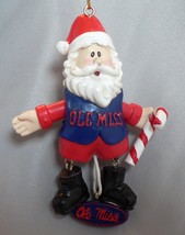 Mississippi Ole Miss Rebels Santa Football Basketball Ncaa Christmas Ornament - £10.84 GBP