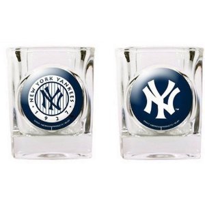 Primary image for MLB New York Yankees free shipping Shot Glass 2-Pack 1927 logo and 2012 logo 