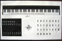 Keyboard Key Note Stickers, Used to Learn Key Notes, from Reader&#39;s Digest - $4.94