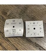 Vintage Hampden Watch Dials 19mm x 20mm &amp; 22x21mm silver - $301.38 MXN