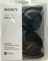 Sony - MDR-ZX110/BLK - ZX Series Stereo Headphones - Black - $34.01 CAD