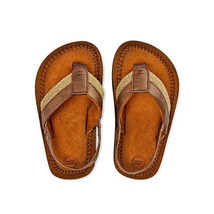 Wonder Nation Beach Canvas Flip Flops (Toddler Boys) Size 11-12 Color Brown - £12.39 GBP