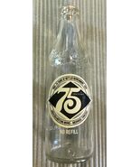Vintage Coca Cola 75th Anniversary Glass Coke Coca-cola Bottle 1976 Rock... - $10.50