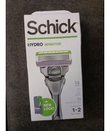 Schick HYDRO SENSITIVE Skin Men’s 5-Blade Razor W/ 1 Handle &amp; 2 Cartridg... - $11.29