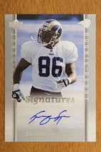 2006 Upper Deck Rookie Debut #222 Dominique Byrd RC Auto Football Card - £7.78 GBP
