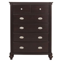 Dark Cherry Chest, 5 Drawers, Classic Wooden Bedroom - $1,013.99