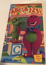 Barney Abc’s 123’s VHS Tape Children’s Video Vintage - £3.94 GBP