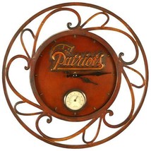 NEW ENGLAND PATRIOTS NFL Football Outdoor CLOCK*METAL FRAME*GREAT NFL GIFT! - £35.64 GBP