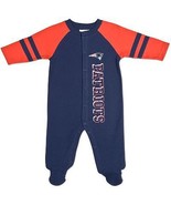 NEW ENGLAND PATRIOTS SLEEP N PLAY NEWBORN 6-9 MONTHS  - $20.64