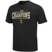 New Orleans Saints Football 2009 Xliv Champs Choice Mens Black Shirt Large New - $19.93