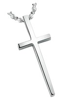 Cross of Love in Him Sterling Silver Pendant - £198.56 GBP