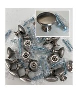 Mushroom Cabinet Knobs Pulls Amerock Brushed Satin Nickel 1-1/4 Inch 20 ... - $366.76 MXN