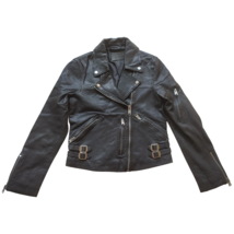 Allsaints Women&#39;s Prescott Biker Leather Jacket $310 Free Worldwide Shipping - £157.45 GBP