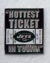 New York Jets Free Shipping Hot Ticket Metal Football B Hat Cap Jersey Pin - $11.48