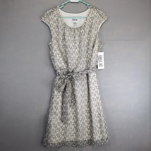 NWT Robbie Bee Blouson Dress Size 14 Midi Rope Print Sleeveless Chiffon ... - $32.00