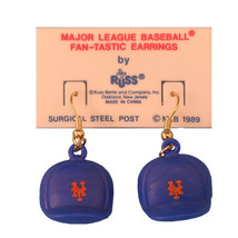 New York Mets Baseball 1989 Hat Earrings Free Shipping - £11.90 GBP