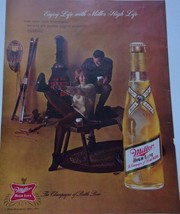 Miller High Life The Champagne Of Bottle Beer Magazine Print Advertiseme... - $6.99
