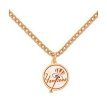 NEW YORK YANKEES BASEBALL TOPHAT CLASSIC NECKLACE NEW - £14.98 GBP