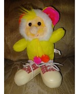 Fun Street Plush 9&quot; Big Shoes Yellow Pink Gnome Pom Poms Stuffed Animal ... - £11.65 GBP