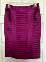 Worthington Elegant Women&#39;s Purple Pleated Skirt Size 8 - $22.10