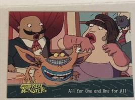 Aaahh Real Monsters Trading Card 1995  #32 All For One And One For All - £1.53 GBP