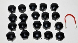 20 Piece Lot 17mm Wheel lug Nut Cover Caps Plastic With Removal Tool - £7.58 GBP