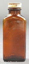 Vintage Brown Glass Pharmacy Medicine Bottle 5&quot; Tall Collectible Home Decor - £8.35 GBP