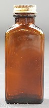 Vintage Brown Glass Pharmacy Medicine Bottle 5&quot; Tall Collectible Home Decor - £7.99 GBP