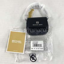 New Michael Kors AirPod Case Jet Set Charm Silver Chained Black  J3 - £71.20 GBP