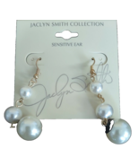 Jaclyn Smith White Pearl  Looking Earring Set-Brand New-SHIPS N 24 HOURS - €16,02 EUR