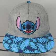 Disney Lilo &amp; Stitch Hawaiian Print Snapback Hat  Adjustable Ball Cap - £15.56 GBP